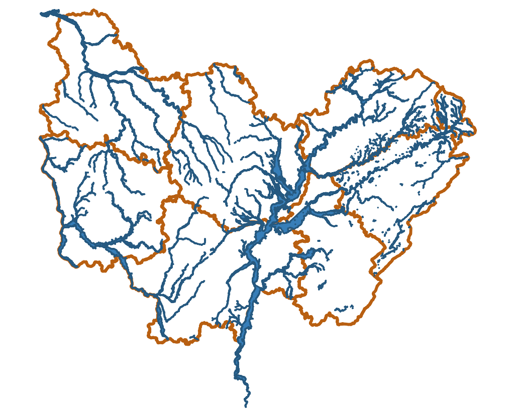Assemblage régional des zones inondables par débordements de cours d’eau pour la crue de référence (100 ans et +) en Bourgogne-Franche-Comté