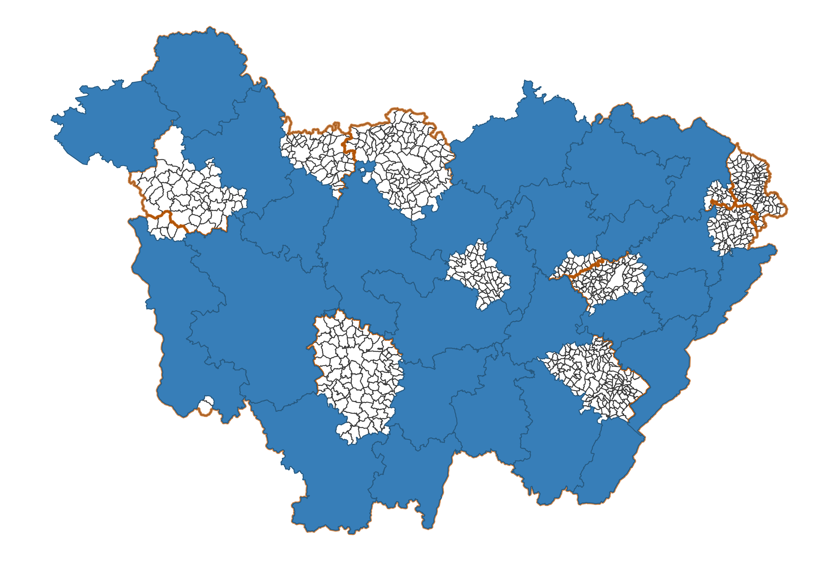 Pays et Pôle d'équilibre territorial et rural (PETR) de Bourgogne-Franche-Comté