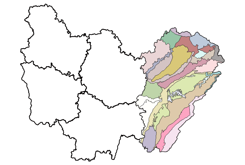 Atlas des paysages de Franche-Comté - Unités paysagères