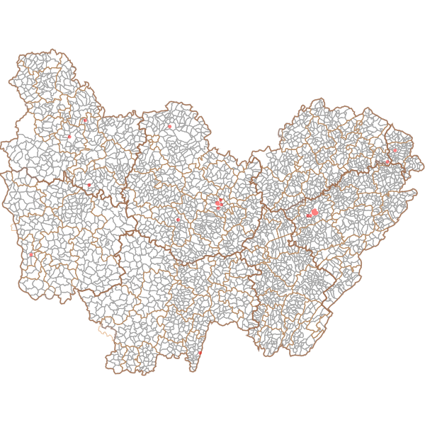 Bâtiments gérés par la région Bourgogne-Franche-Comté