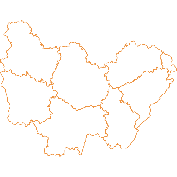 Départements de Bourgogne-Franche-Comté - BD Admin Express