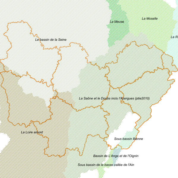 Zones sensibles à l'eutrophysation en Bourgogne-Franche-Comté (Directive ERU)