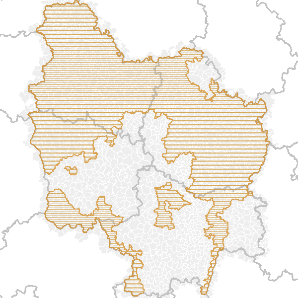 Zones vulnérables aux Nitrates 2012 en région Bourgogne