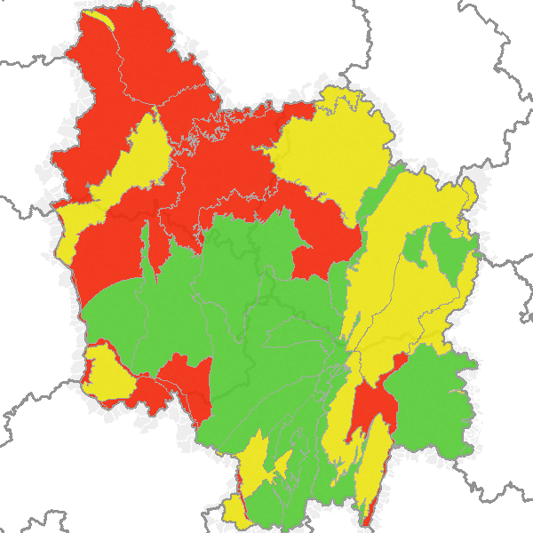Risque de Non Atteinte du Bon Etat des masses d'eau souterraines en Bourgogne